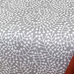 Постельное белье серого цвета с рисунком 200х220 см Blossom Essence варинант исполнения - 4 | Loft Concept в Казани