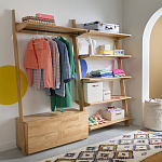 Корзина для белья из ткани букле Boucle Organizers Round варинант исполнения - 4 | Loft Concept в Казани