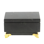 Шкатулка из натурального камня змеевик чёрного цвета Stone Casket варинант исполнения - 3 | Loft Concept в Казани