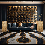 Торшер прямоугольный из натурального камня Calcite Geometry варинант исполнения - 11 | Loft Concept в Казани