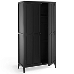 Шкаф черный Silva Black Cabinet варинант исполнения - 3 | Loft Concept в Казани