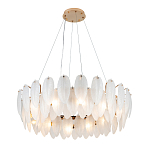 Люстра Mont Saint-Michel Золотая с Рельефным Стеклом варинант исполнения - 1 | Loft Concept в Казани