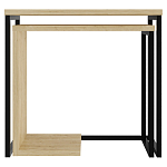 Комплект из 2-х приставных столов прямоугольной формы из дерева ZIGOSH OAK варинант исполнения - 1 | Loft Concept в Казани