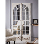 Зеркало-окно с эффектом старения в венецианском стиле Venetian White Mirror варинант исполнения - 5 | Loft Concept в Казани