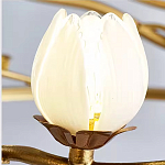 Люстра с ветвистым каркасом и плафонами в виде лотосов Chandelier Lotus варинант исполнения - 1 | Loft Concept в Казани