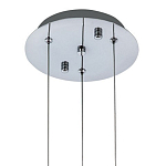 Подвесной светильник хром Trio Odile Acrylic Tube Hanging Lamp Chrome варинант исполнения - 3 | Loft Concept в Казани