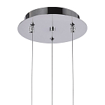 Подвесной светильник Metal Acrylic Tube Trio Chrome Hanging Lamp варинант исполнения - 3 | Loft Concept в Казани