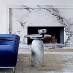 Дизайнерский журнальный стол с чёрной круглой столешницей Visanyp варинант исполнения - 1 | Loft Concept в Казани