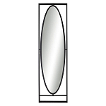 Зеркало овальное в металлической оправе в стиле лофт Urban Style Space варинант исполнения - 1 | Loft Concept в Казани