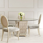 Стол обеденный круглый на зеркальном основании Spectacular Table варинант исполнения - 1 | Loft Concept в Казани