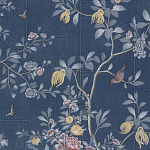 Обои ручная роспись Houghton Dark Blue варинант исполнения - 1 | Loft Concept в Казани