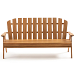 Садовая скамья из массива акации Ruth Wooden Bench варинант исполнения - 1 | Loft Concept в Казани