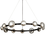 Светодиодная кольцевая люстра IONA Сhandelier black варинант исполнения - 3 | Loft Concept в Казани