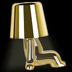 Настольная лампа фигурная цвета золото с гладким абажуром Высота 16 см Sophia варинант исполнения - 5 | Loft Concept в Казани