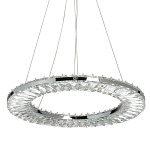 Люстра круглая с прозрачной хрустальной рамкой Maude Crystal Light варинант исполнения - 1 | Loft Concept в Казани