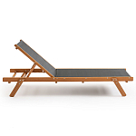 Шезлонг из текстиля и эвкалипта Power of Nature варинант исполнения - 2 | Loft Concept в Казани