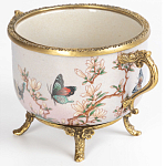 Фарфоровая чаша с бронзовыми элементами Eden Garden варинант исполнения - 2 | Loft Concept в Казани