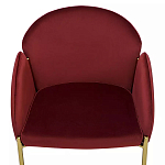 Стул бордовый на золотистых ножках Burgundy Chair варинант исполнения - 5 | Loft Concept в Казани