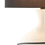 Настольная лампа фактурная с черными круговыми линиями на корпусе Recess варинант исполнения - 1 | Loft Concept в Казани