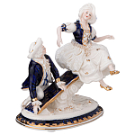 Статуэтка фарфоровая Влюбленная пара Charming Statuette варинант исполнения - 1 | Loft Concept в Казани