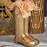 Ваза в форме сапог с рельефной текстурой и ручками Vase Boot варинант исполнения - 3 | Loft Concept в Казани