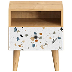 Прикроватная тумба с изображением на ящике Elise Nightstand варинант исполнения - 14 | Loft Concept в Казани