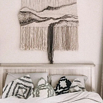 Панно Современный Гобелен ручная работа Туманное Утро варинант исполнения - 4 | Loft Concept в Казани