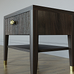 Прикроватная тумбочка с ящиком Elsa Dreams Walnut варинант исполнения - 3 | Loft Concept в Казани