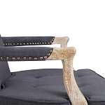 Кресло Aubrey Classical Armchair dark grey velour варинант исполнения - 5 | Loft Concept в Казани