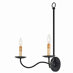 Бра настенное черное с 2-мя лампами Candle Sleeves варинант исполнения - 2 | Loft Concept в Казани