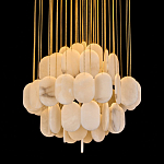 Люстра с овальными подвесками из натурального камня Spatial Composition варинант исполнения - 2 | Loft Concept в Казани