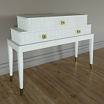 Премиальная Консоль с тремя ящиками Elsa Dreams White варинант исполнения - 1 | Loft Concept в Казани