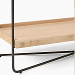 Консоль деревянной столешницей и полкой Wooden Table Top and Shelf варинант исполнения - 3 | Loft Concept в Казани