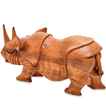 Статуэтка деревянная в виде носорога Rhino Horn варинант исполнения - 2 | Loft Concept в Казани