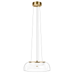 Подвесной светильник  с плоским прозрачным стеклянным плафоном Grada Light варинант исполнения - 2 | Loft Concept в Казани