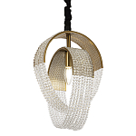 Подвесной светильник с хрустальными подвесками Godard Crystal Ring Hanging Lamp варинант исполнения - 1 | Loft Concept в Казани