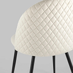 Мягкий стул в бежевом велюре Miruna Chair варинант исполнения - 6 | Loft Concept в Казани