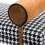 Банкетка Banquette PIED DE POULE Orange с принтом гусиная лапка Оранжевые валики варинант исполнения - 2 | Loft Concept в Казани