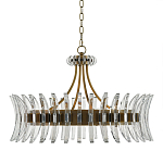 Люстра круглая с прозрачными элементами в форме полумесяца Crescent варинант исполнения - 2 | Loft Concept в Казани