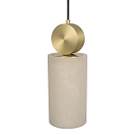 Подвесной светильник с цилиндрическим мраморным плафоном Marble square варинант исполнения - 3 | Loft Concept в Казани