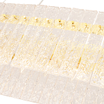 Люстра подвесная овальная с рельефными стеклянными панелями и золотым металлическим каркасом Textured Glass Chandelier варинант исполнения - 4 | Loft Concept в Казани