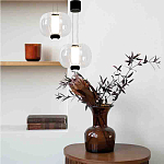 Подвесной светильник с прозрачным рифленым стеклянным плафоном Aurora Bloom варинант исполнения - 2 | Loft Concept в Казани