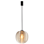 Подвесной светильник со стеклянным рельефным плафоном хром Perforated Glass 25 варинант исполнения - 2 | Loft Concept в Казани