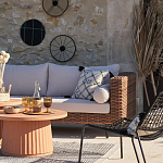 Трехместный садовый диван из плетеного пластика Matteo варинант исполнения - 5 | Loft Concept в Казани