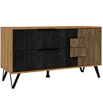 ТВ-тумба с  2-мя ящиками и закрытыми полками Stone Effect варинант исполнения - 2 | Loft Concept в Казани