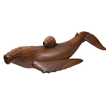 Статуэтка деревянная в виде двух китов Mammals варинант исполнения - 2 | Loft Concept в Казани