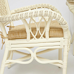 Комплект обеденный из ротанга Eloise grand white варинант исполнения - 4 | Loft Concept в Казани
