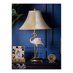 Настольная лампа с абажуром Розовый Фламинго Porcelain Flamingo Lamp варинант исполнения - 5 | Loft Concept в Казани