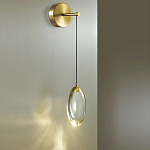 Бра с плафоном в форме капли Crystal Transparent Drop варинант исполнения - 2 | Loft Concept в Казани