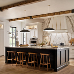 Подвесной светильник с широким куполообразным плафоном Kichler варинант исполнения - 7 | Loft Concept в Казани